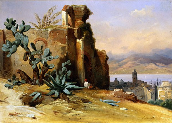 Messina, n. 1835 (öljy kankaalle) tekijältä Jean Charles Joseph Rémond
