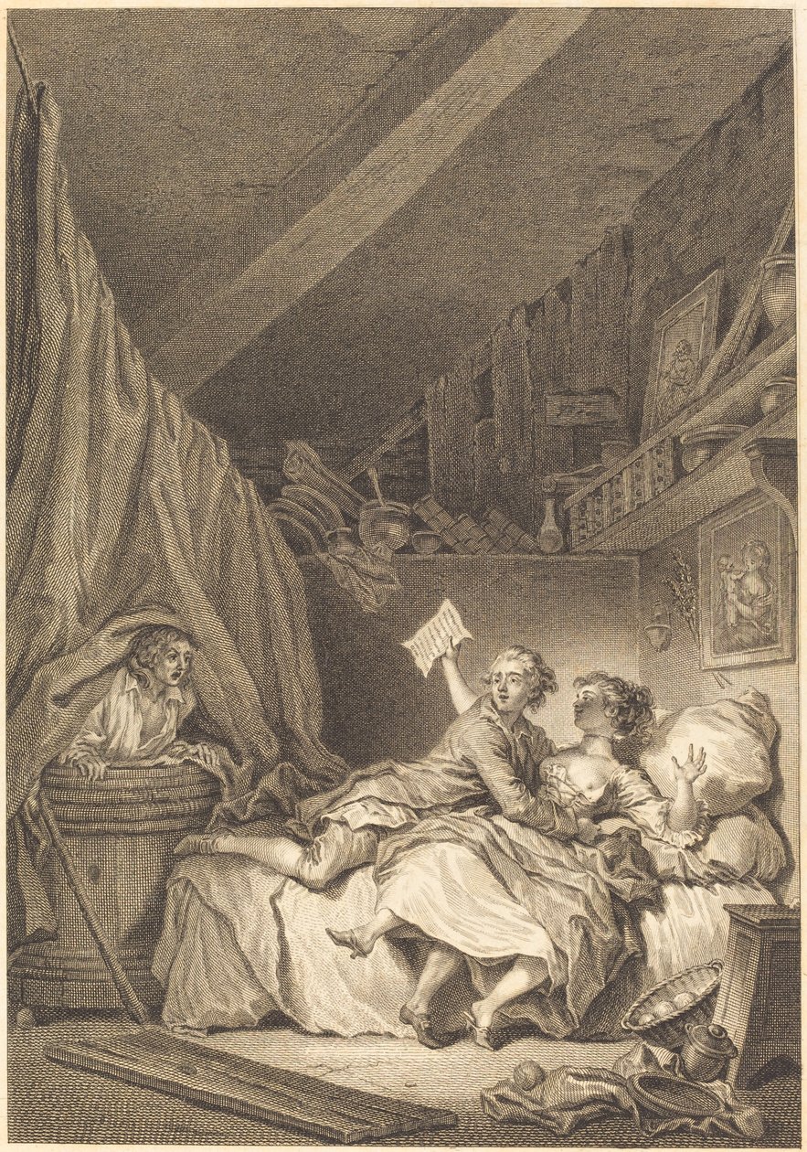 Suutarit tekijältä Jean Dambrun after Jean Honoré Fragonard