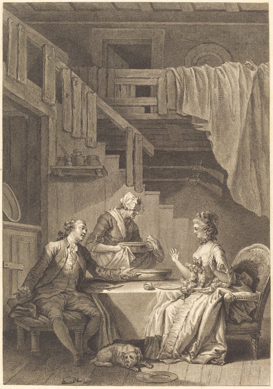 Falcon tekijältä Jean Dambrun and Jean Baptiste Tilliard after Jean Honoré Fragonard