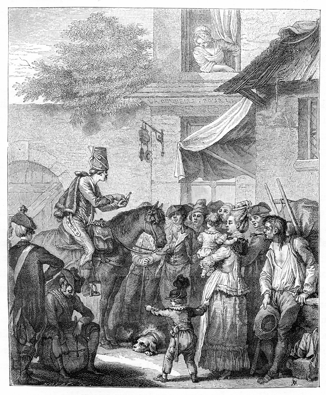 Saksalainen Charlatan, 1885. tekijältä Jean Duplessis Bertaux