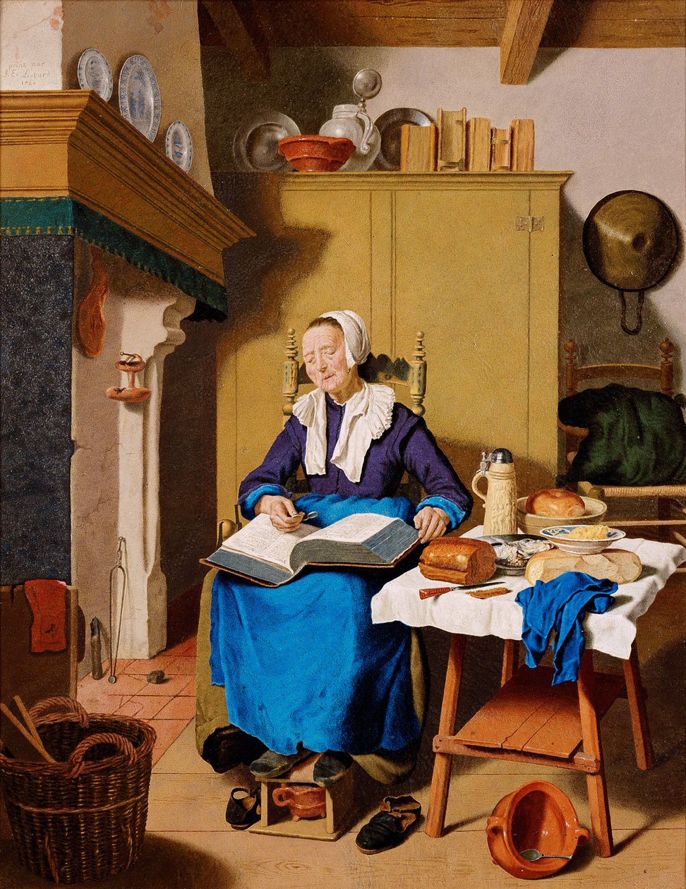 Vanha nainen tekijältä Jean Étienne Liotard