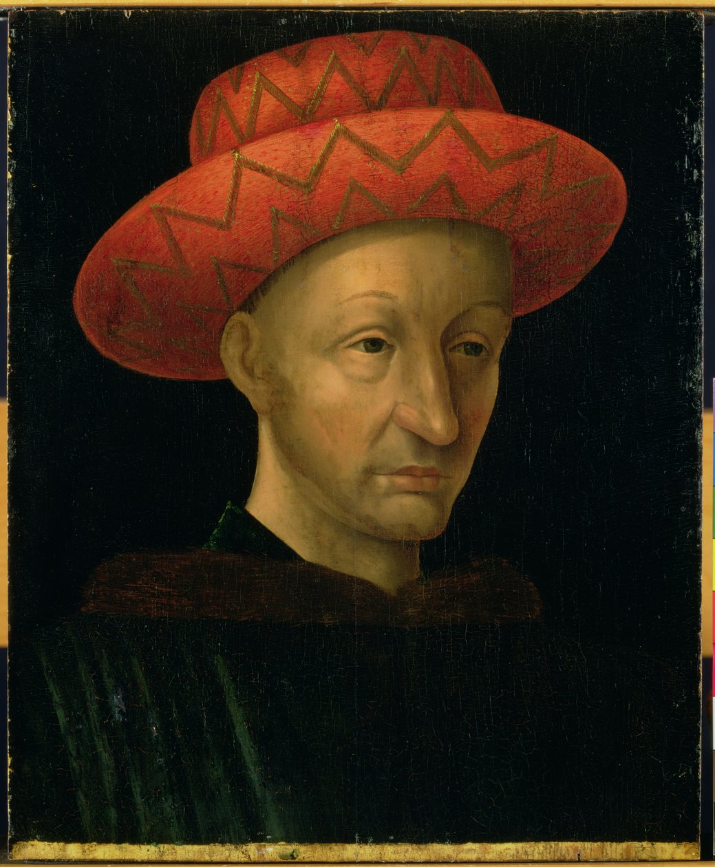 Kaarle VII:n muotokuva (1403-1461) tekijältä Jean Fouquet