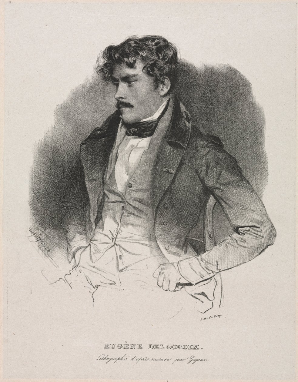 Eugène Delacroix. tekijältä Jean Francois Gigoux