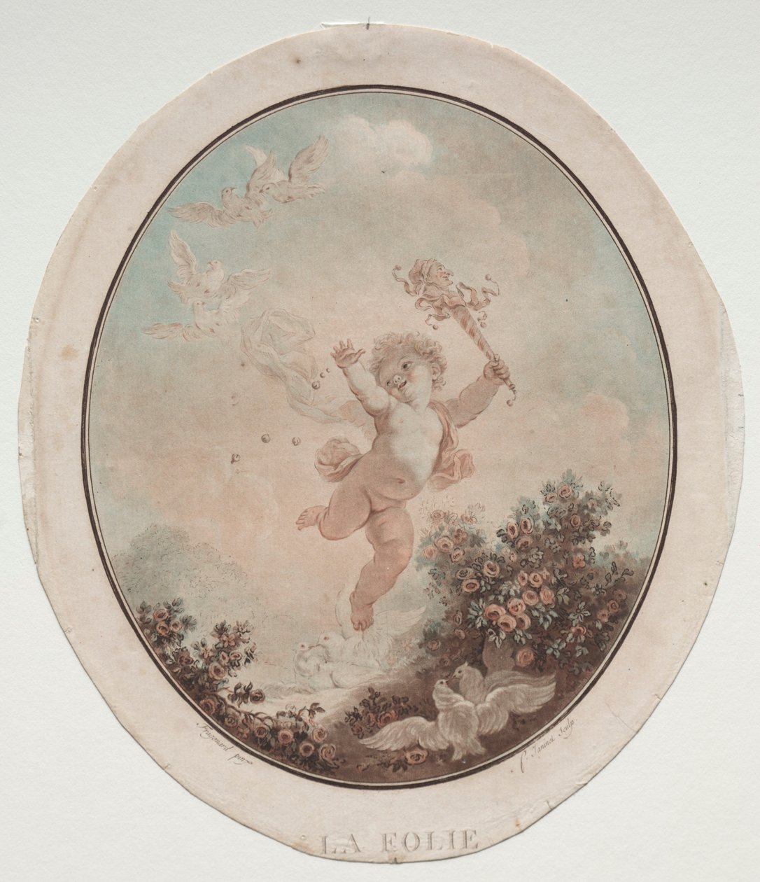 Hulluus, 1777. tekijältä Jean Francois Janinet