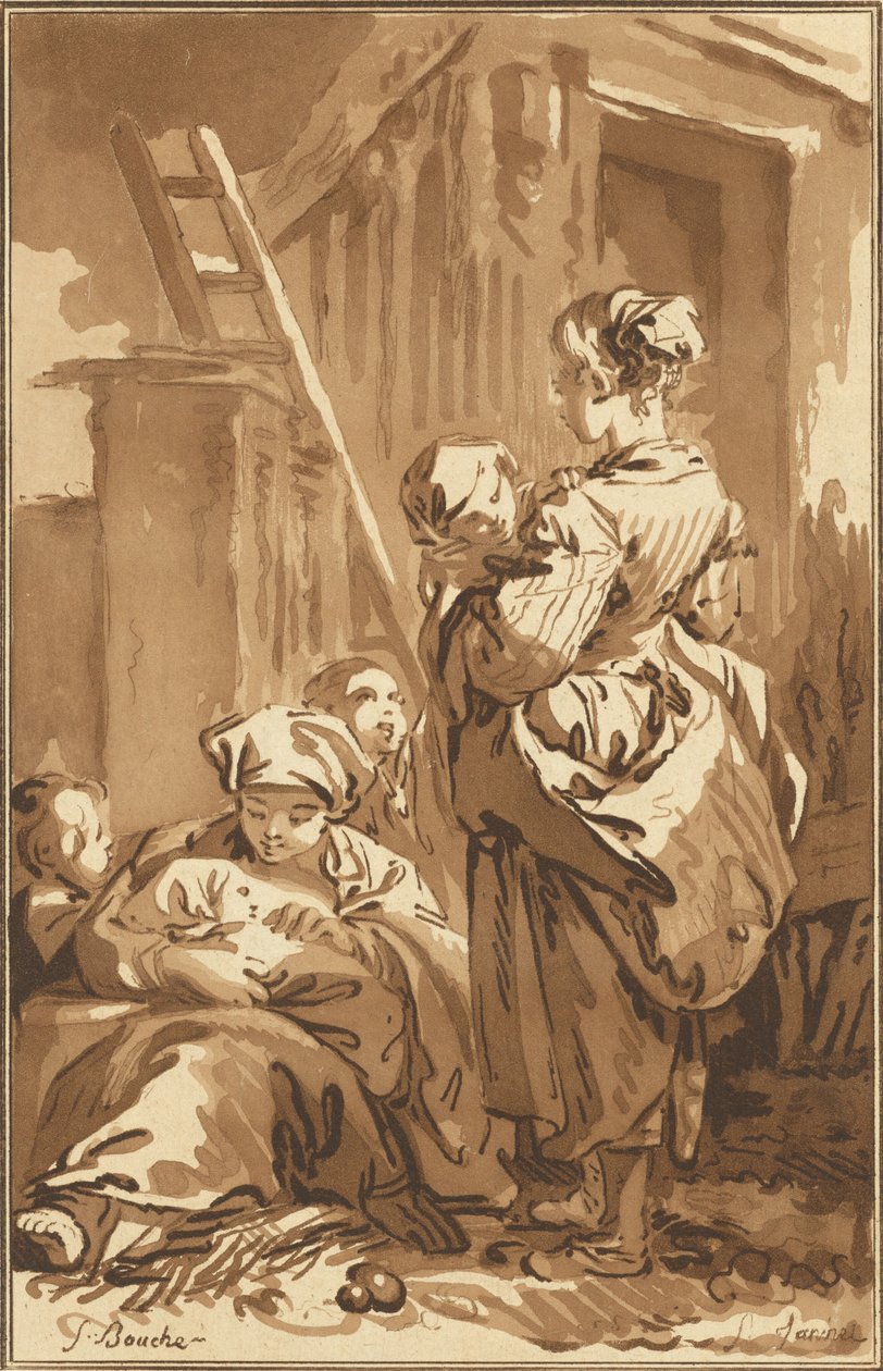 Sairaanhoitajat, 1780. tekijältä Jean Francois Janinet