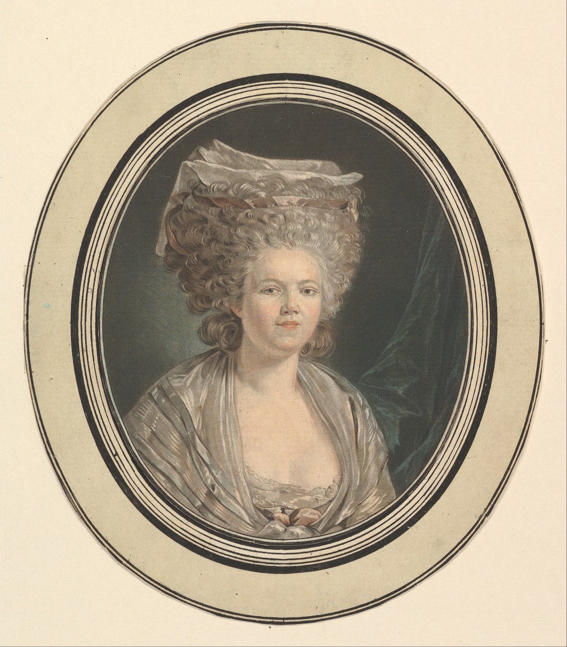 Mademoiselle Rose Bertin, ompelija Marie-Antoinette.n.d. tekijältä Jean Francois Janinet