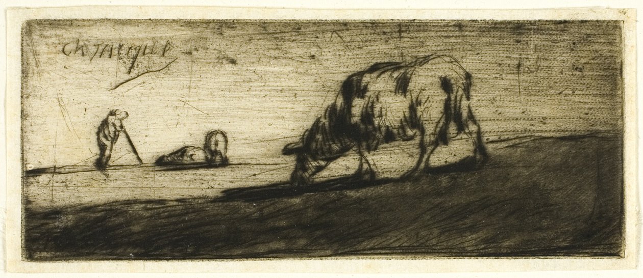 Lammas laiduntamassa tekijältä Jean Francois Millet