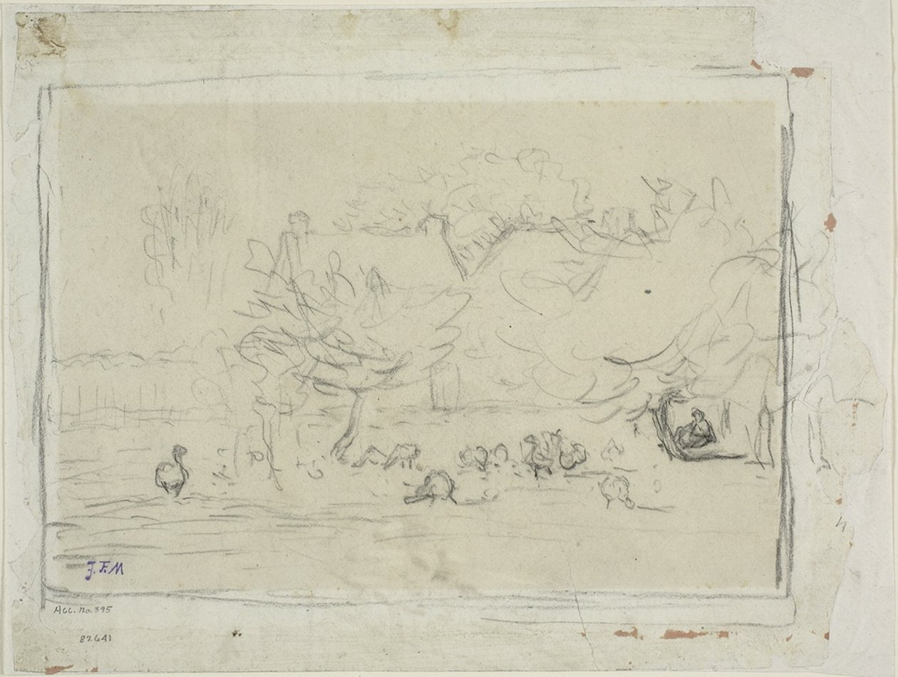 Hanhet pihalla tekijältä Jean Francois Millet