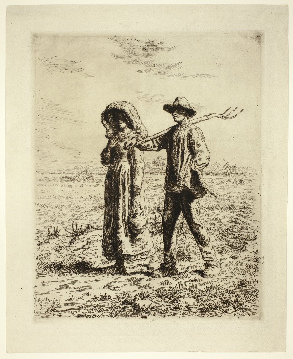 Talonpojat töihin tekijältä Jean Francois Millet