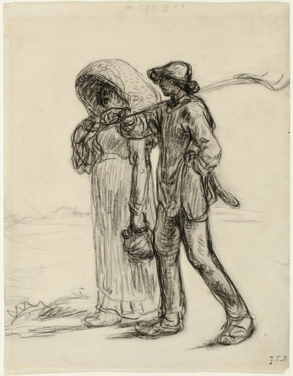Talonpojat töihin tekijältä Jean Francois Millet
