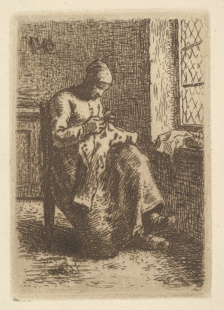 Viemäri, 1855. tekijältä Jean Francois Millet