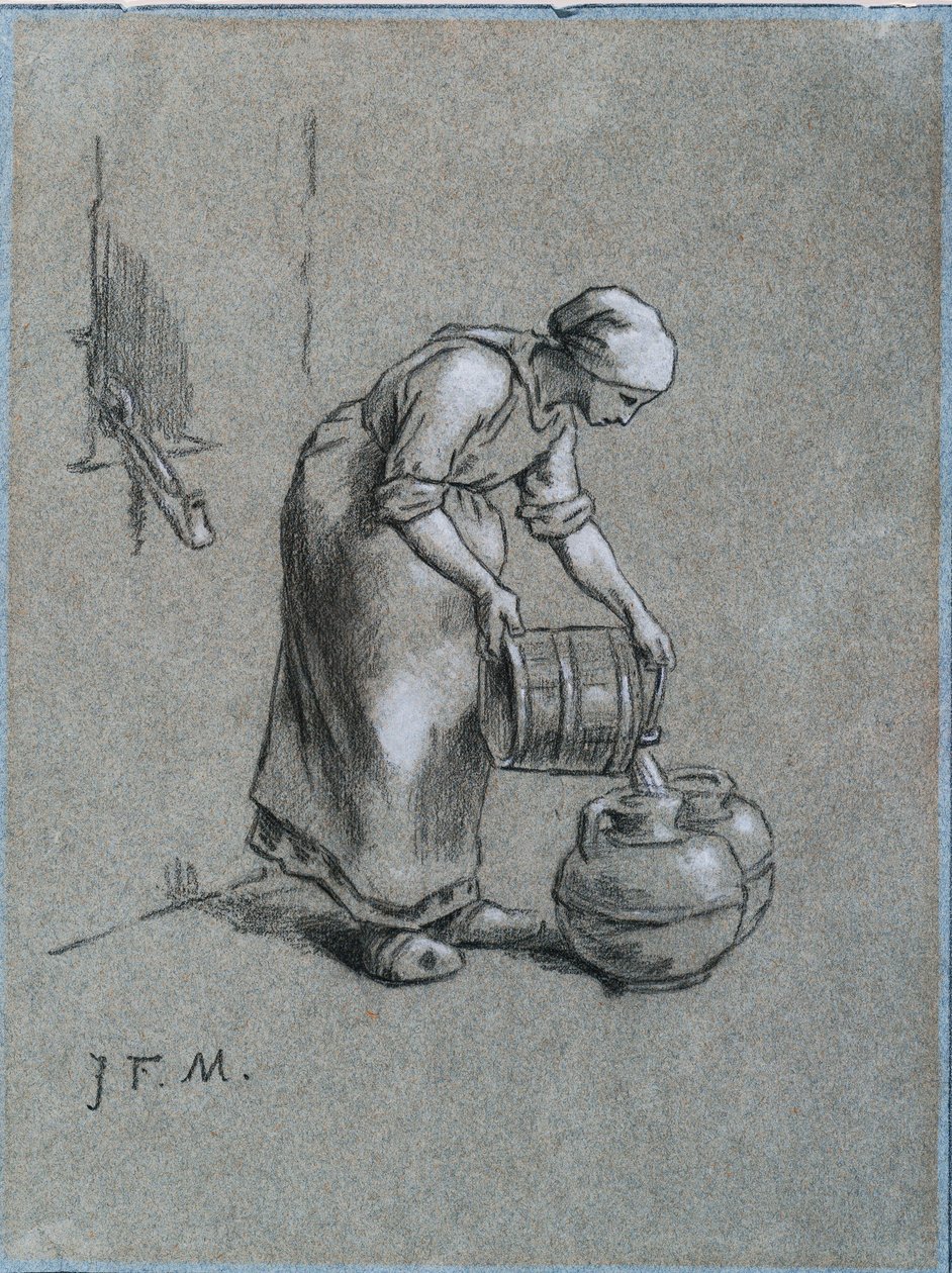 Nainen kaivossa tekijältä Jean Francois Millet