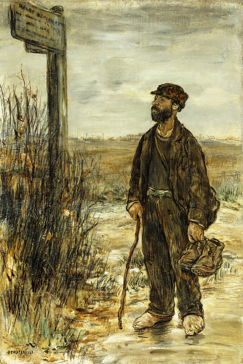 Kulkuri; Un Clochard, tekijältä Jean Francois Raffaelli