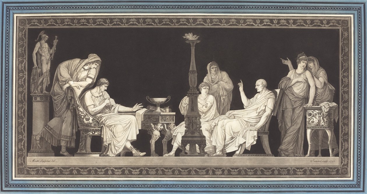 Catilin salaliitto tekijältä Jean François Janinet after Jean Guillaume Moitte