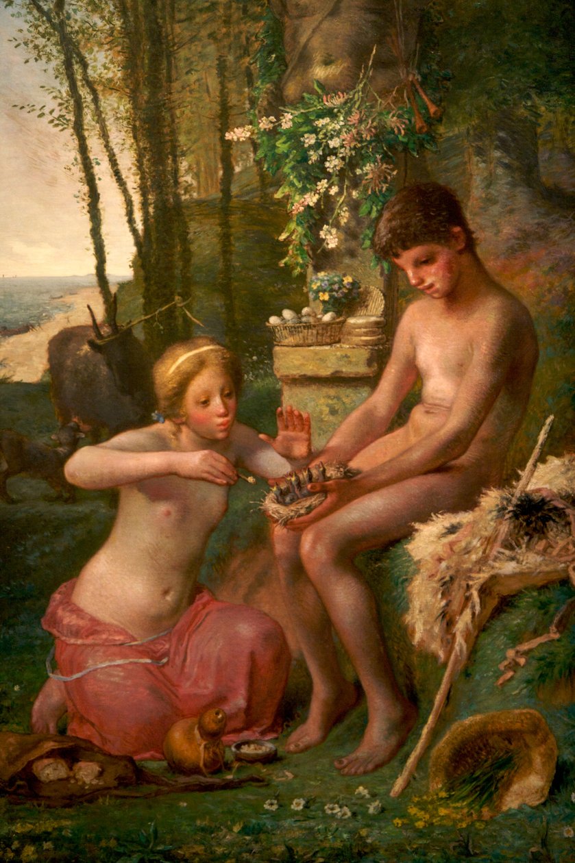 Kevät (Daphnis ja Chloë) tekijältä Jean Francois Millet