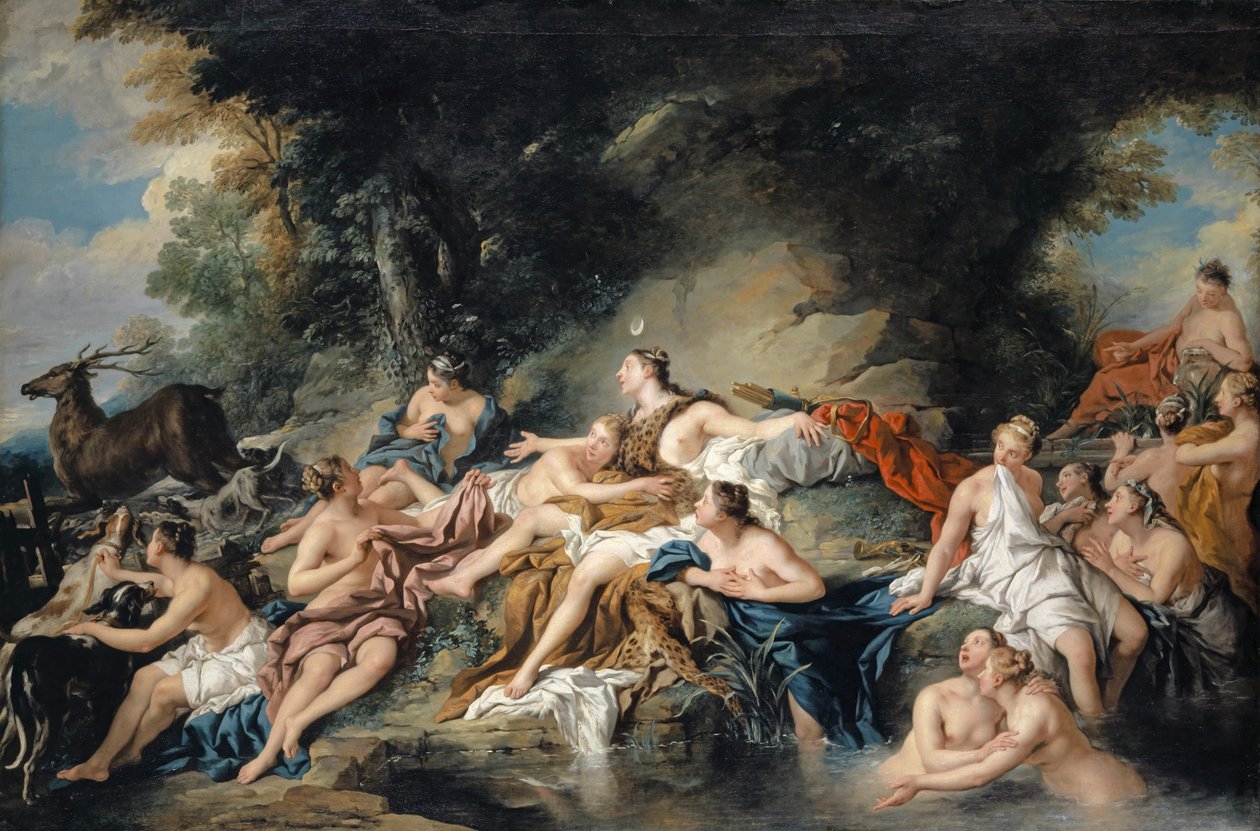 Diana ja Actaeon, 1734 tekijältä Jean François de Troy