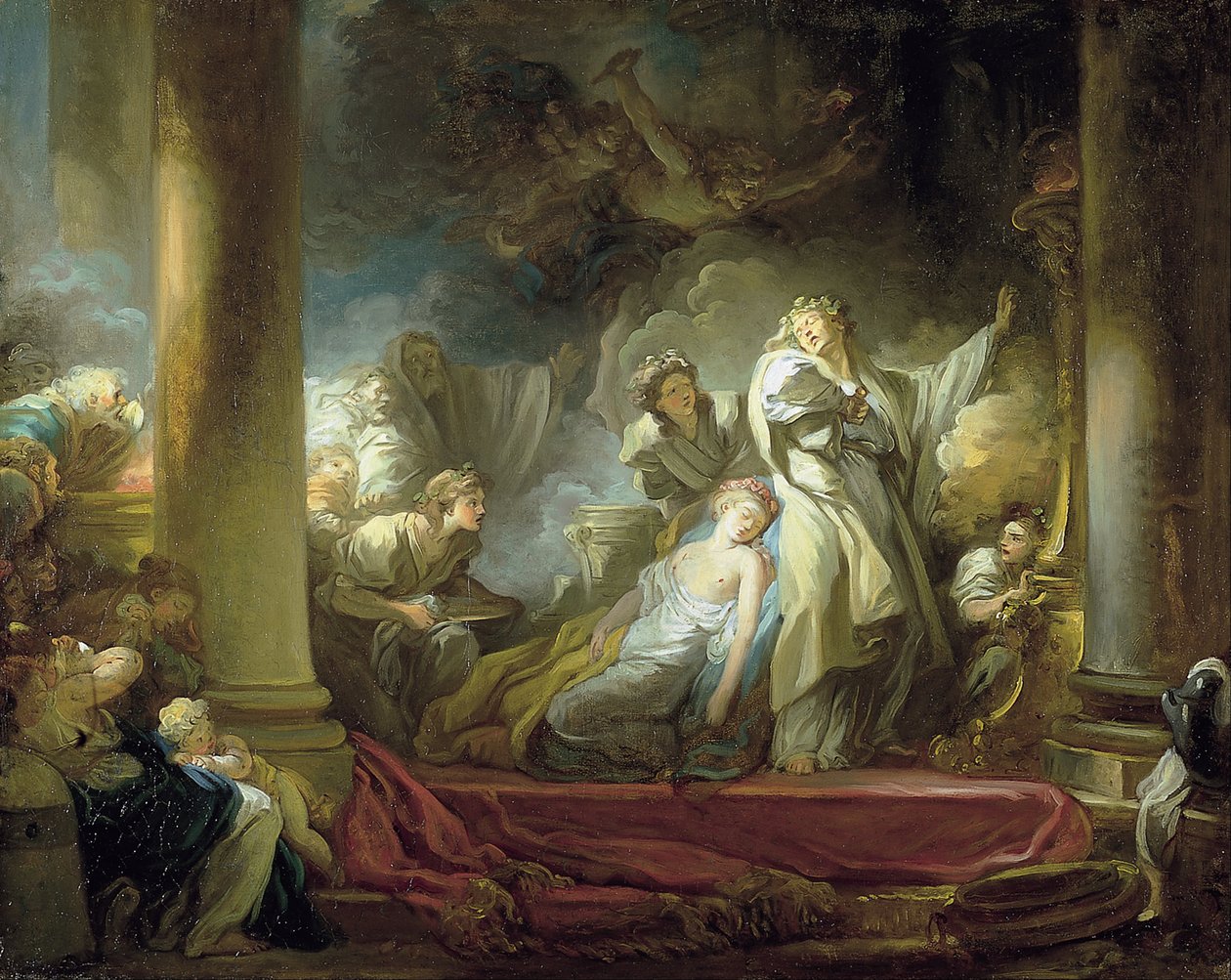 Callirhoen uhrilahja tekijältä Jean Honore Fragonard