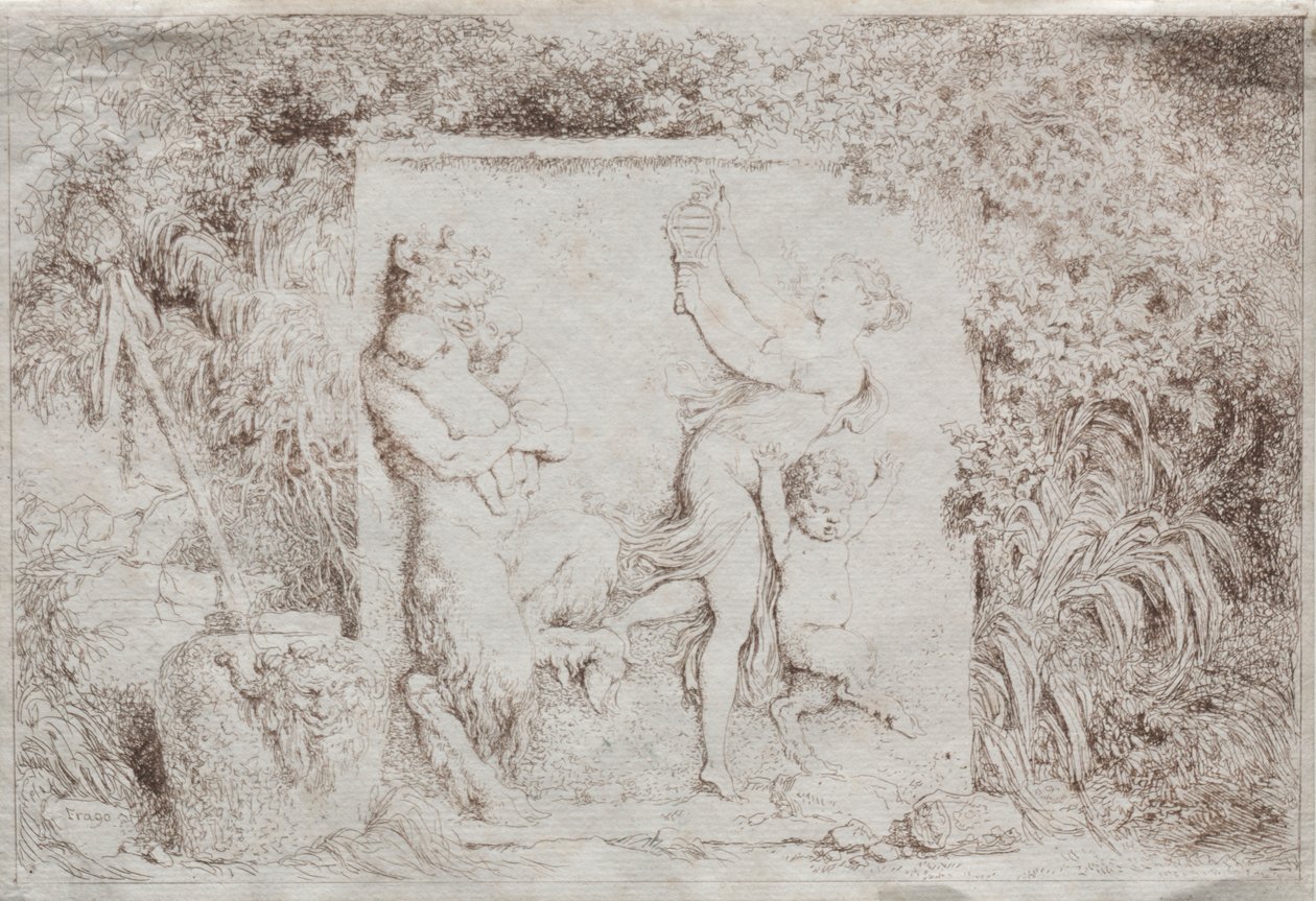 Bacchanal, 1763. tekijältä Jean Honore Fragonard