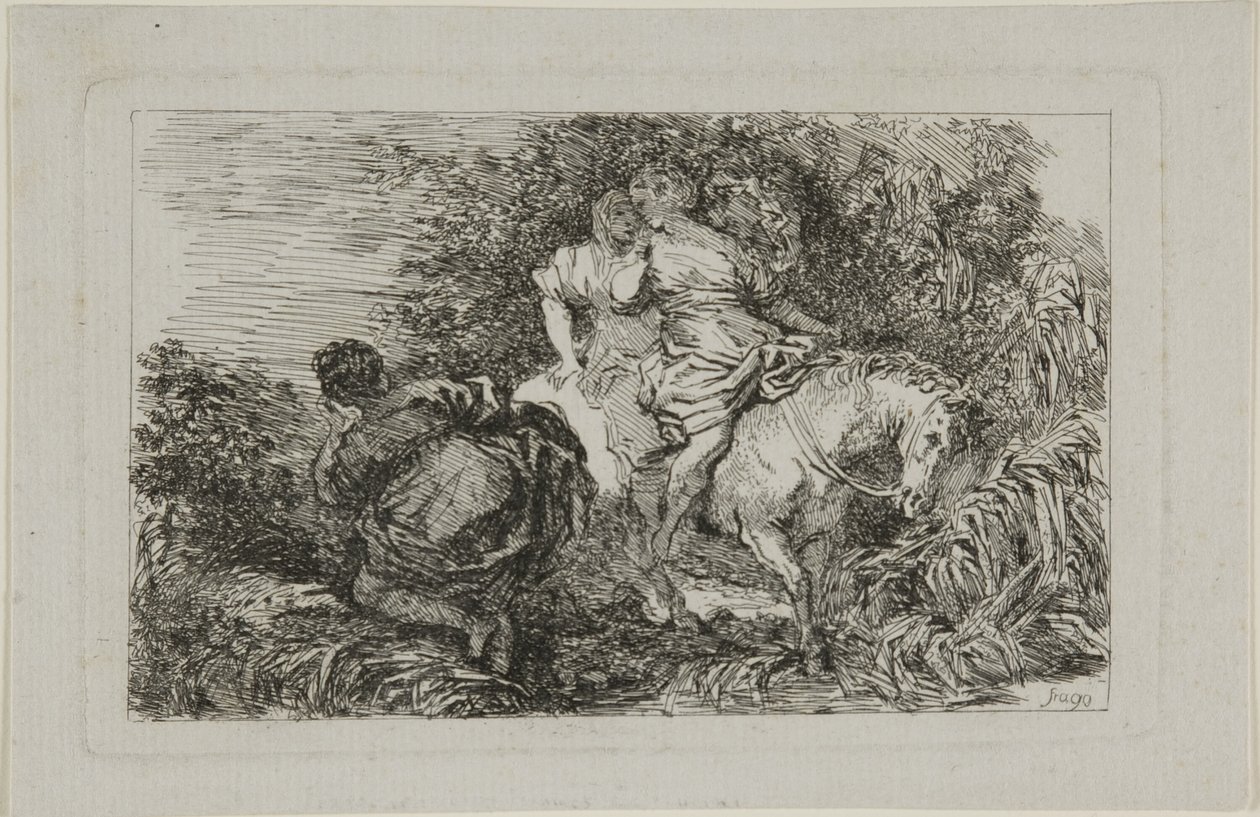 Cloelia ja hänen seuralaisensa tekijältä Jean Honore Fragonard