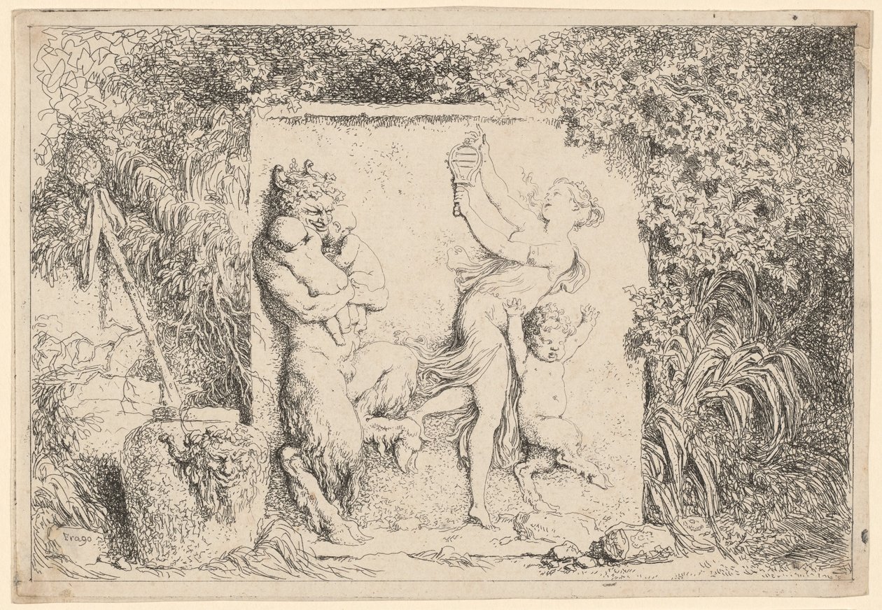 Satyyrien tanssi tekijältä Jean Honore Fragonard