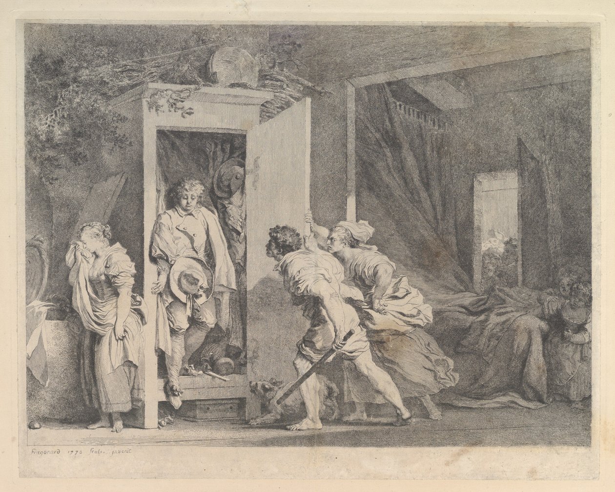 Kabinetti, 1778. tekijältä Jean Honore Fragonard