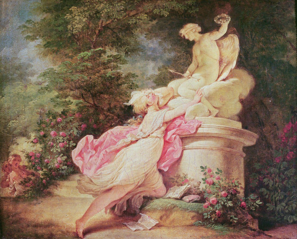 Rakkauden Anguish tekijältä Jean Honore Fragonard