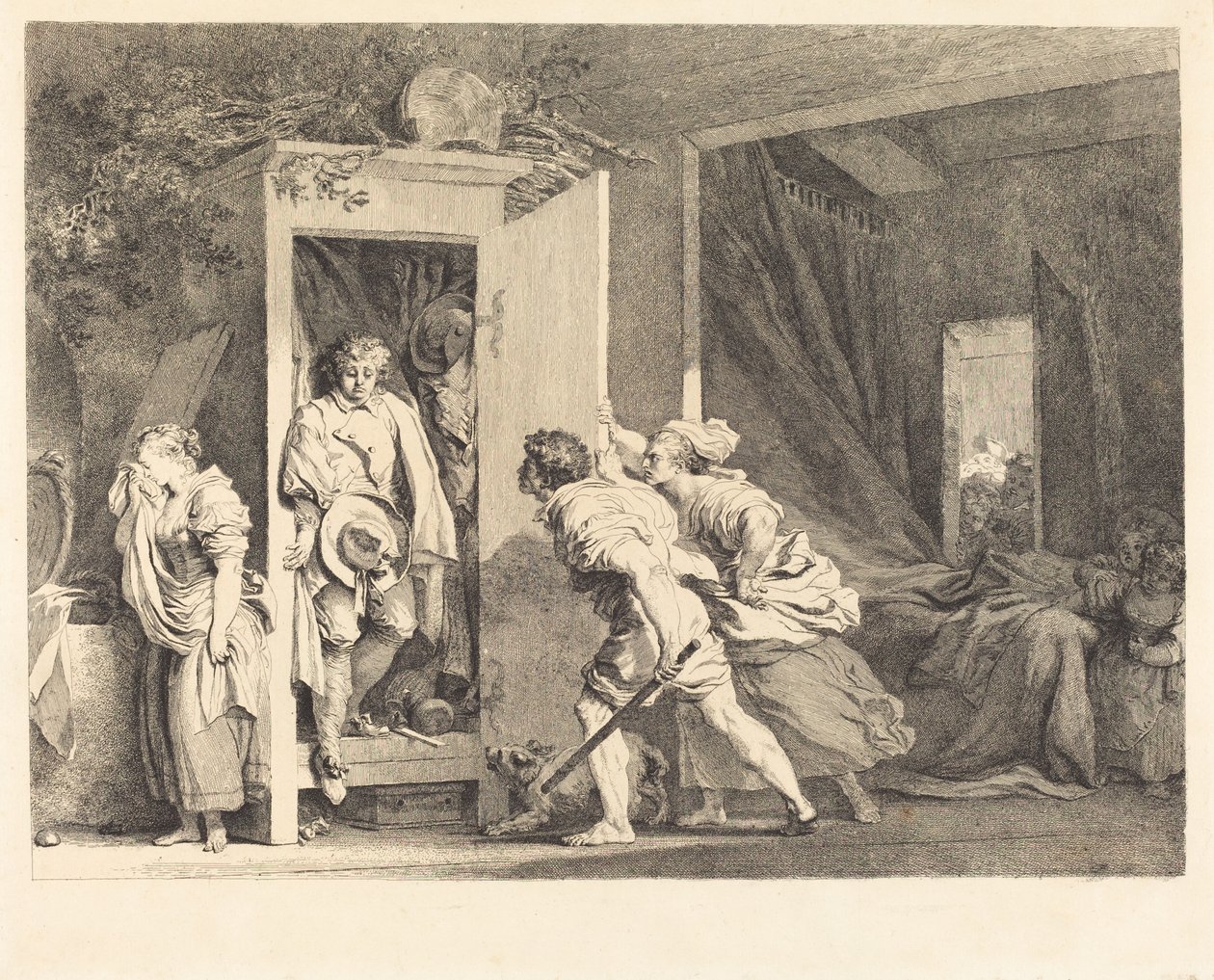 Armoire tekijältä Jean Honore Fragonard