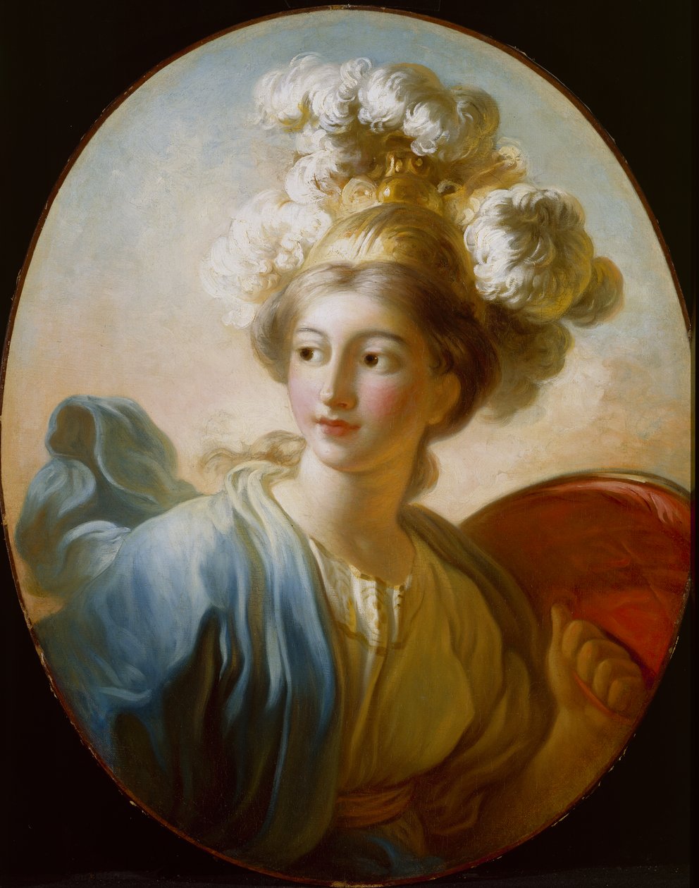 Jumalatar Minerva, noin 1772 tekijältä Jean Honore Fragonard