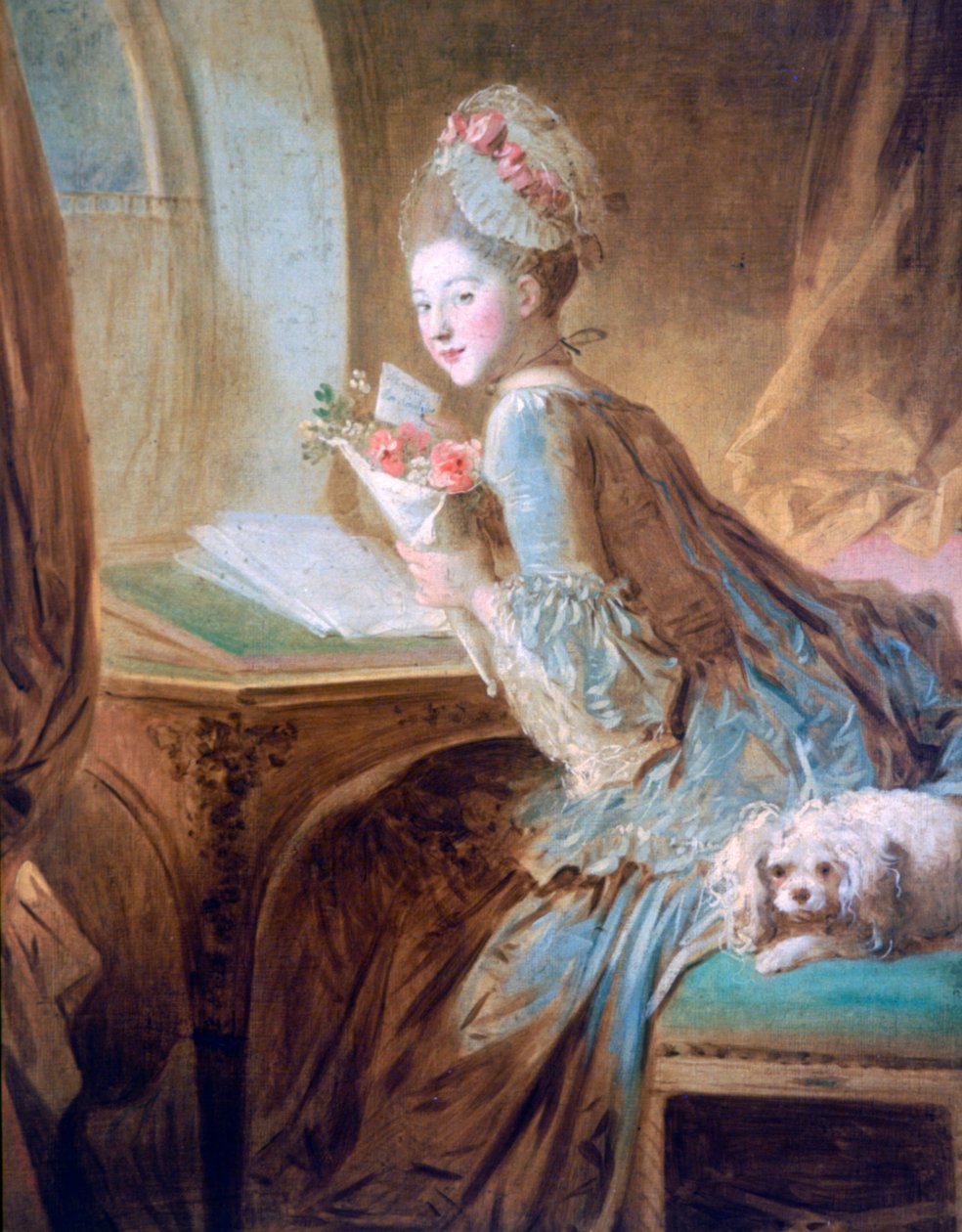 Rakkauskirje, c1770 tekijältä Jean Honore Fragonard