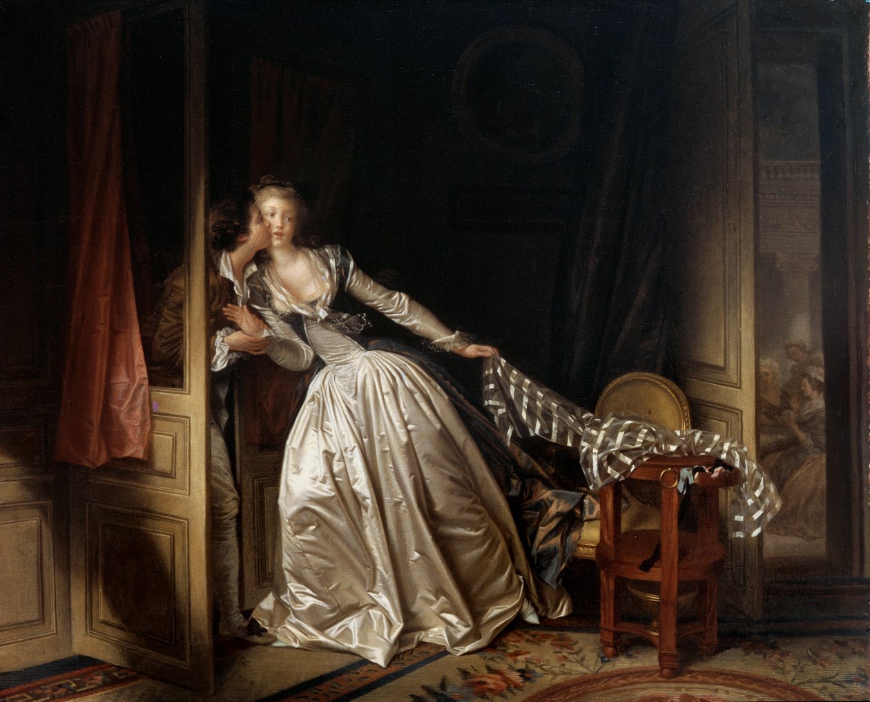 Varastettu suudelma, 1780-luvun loppu. tekijältä Jean Honore Fragonard