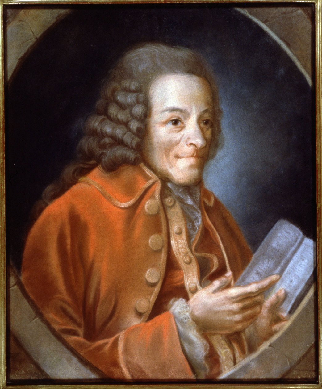 Voltaire, c. 1770-1775 (maalaus) tekijältä Jean Huber