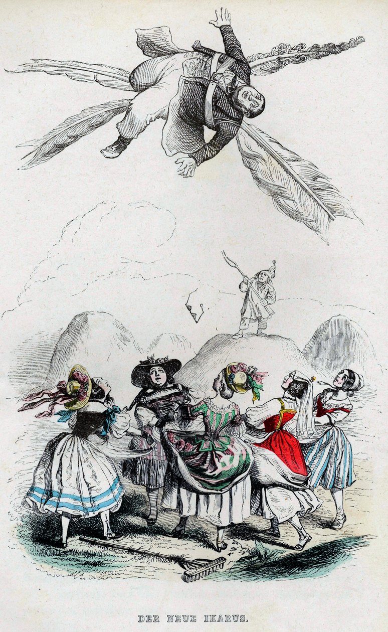 Uusi Ikarus, 1840-luku. tekijältä Jean Jacques Grandville
