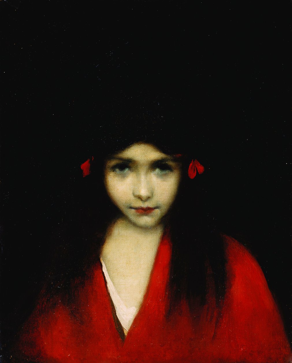Tytön pää, tekijältä Jean Jacques Henner