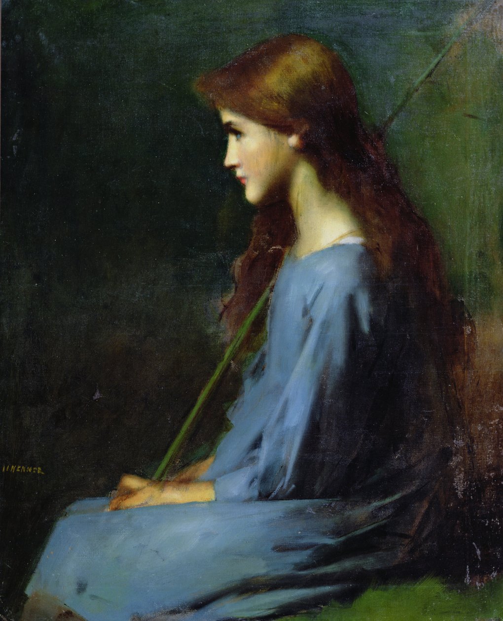 Pieni paimentar, 1800-luku, tekijältä Jean Jacques Henner