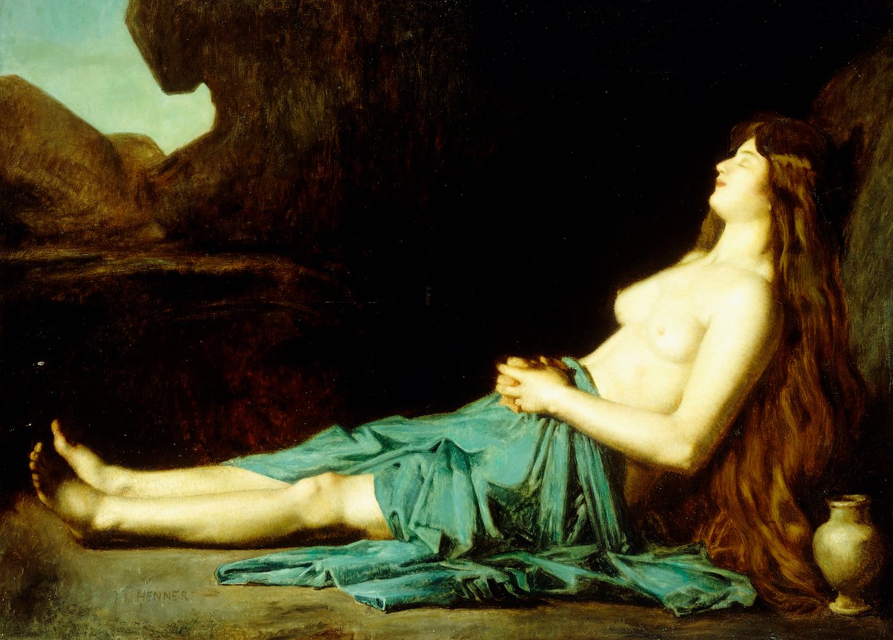 Madeleine autiomaassa, noin 1874 tekijältä Jean Jacques Henner