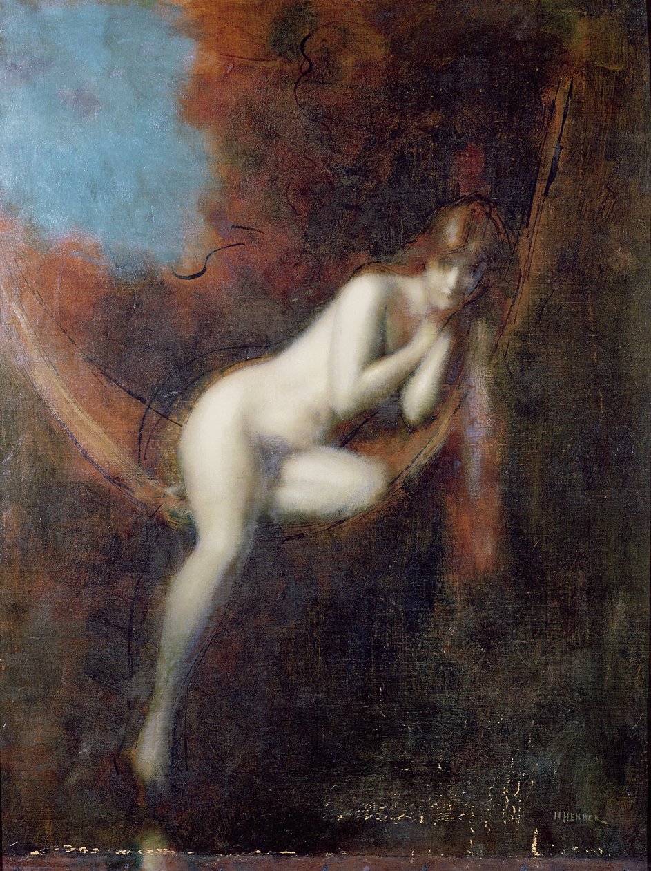 Sarah Bathing, 1902 tekijältä Jean Jacques Henner