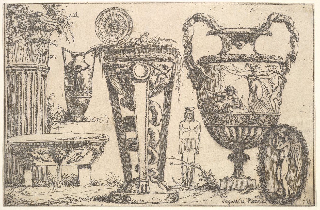 Fragments antiikin, 1765. tekijältä Jean Jacques Lagrenee