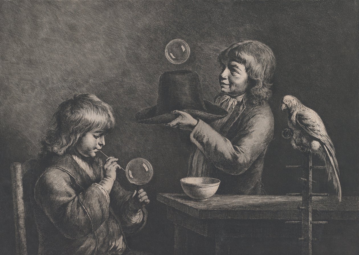 Saippuakuplat, 1799. tekijältä Jean Jacques de Boissieu