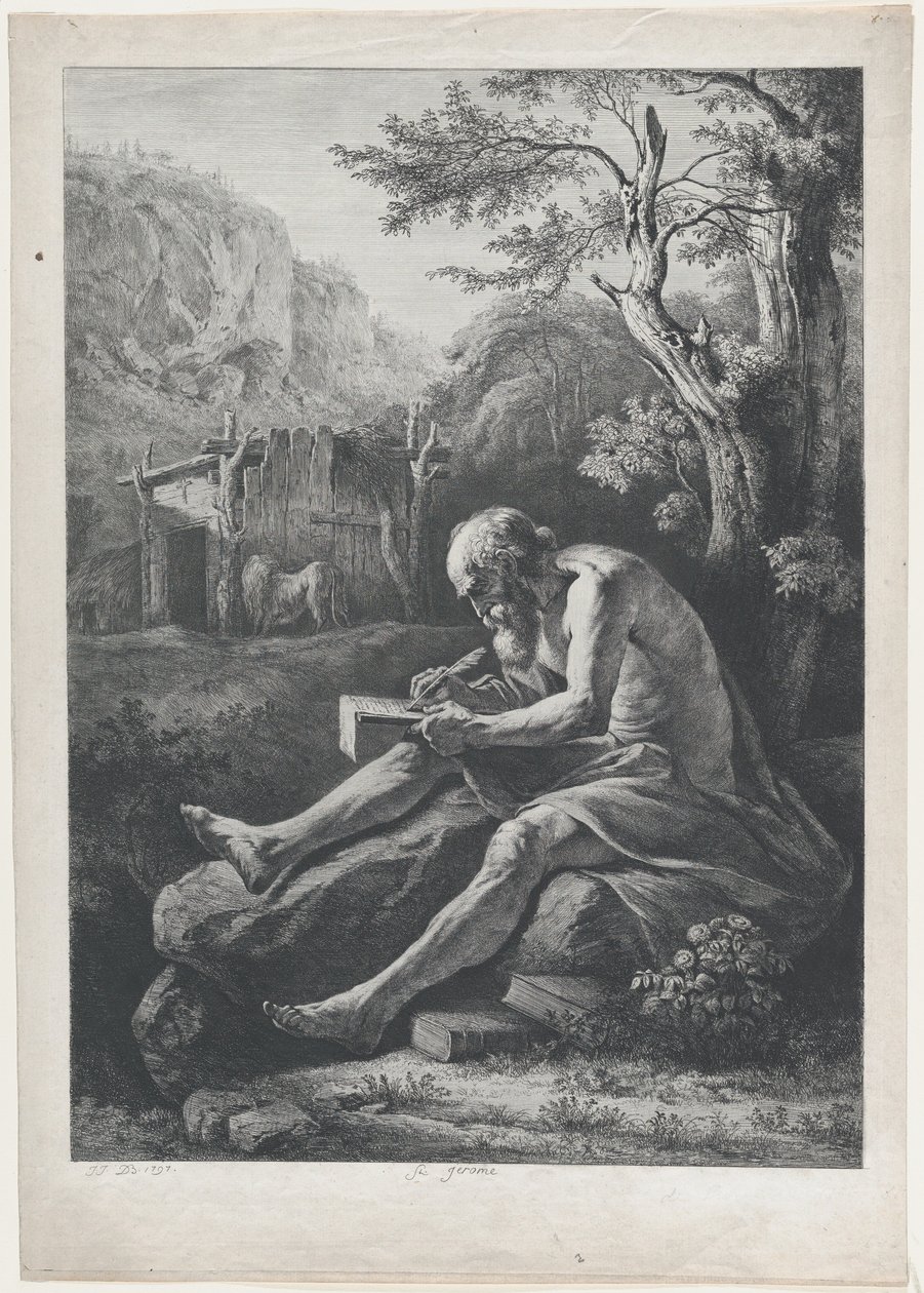 St. Hieronymus, 1797. tekijältä Jean Jacques de Boissieu