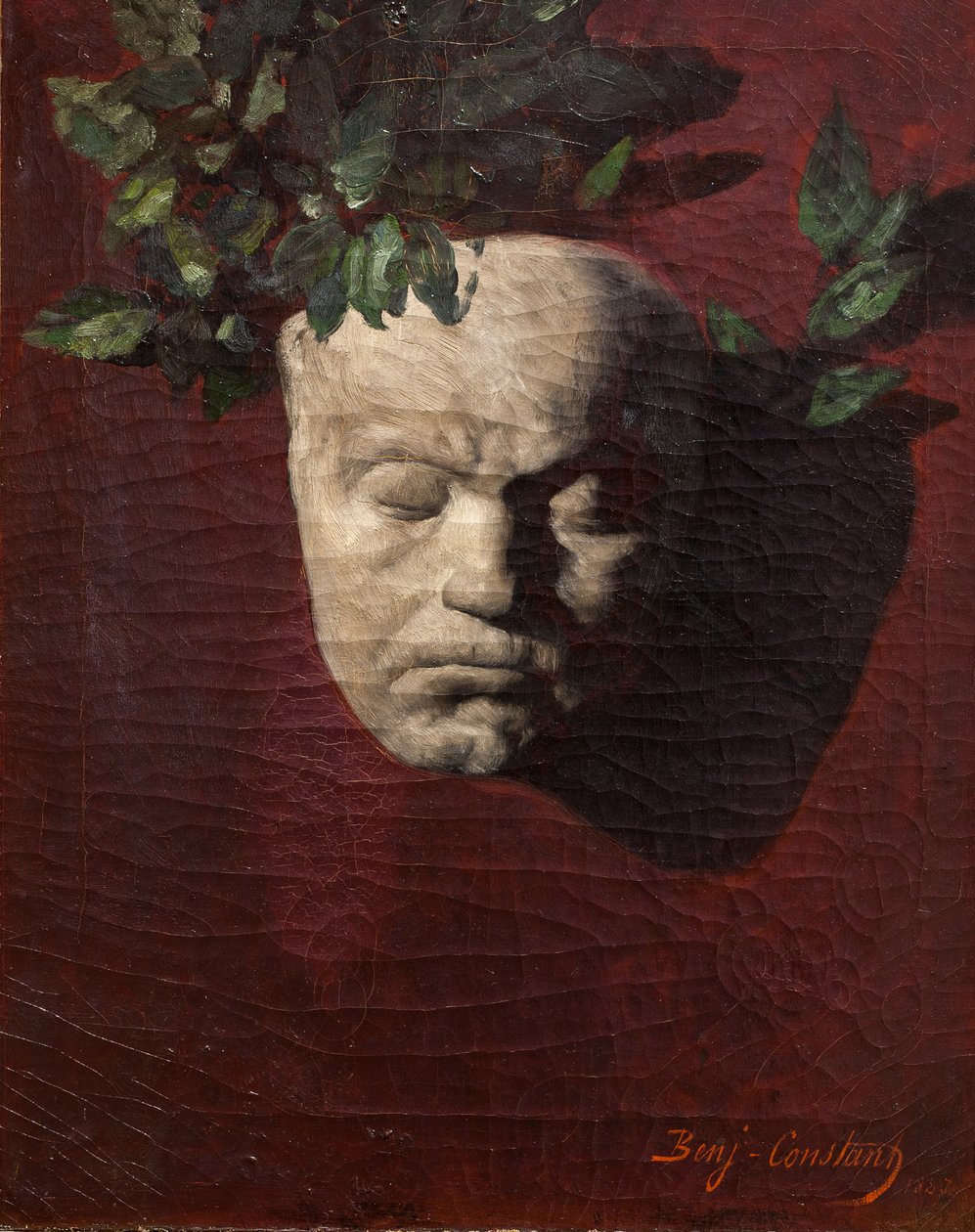 Beethovenin kuolinnaamio tekijältä Jean Joseph Benjamin Constant