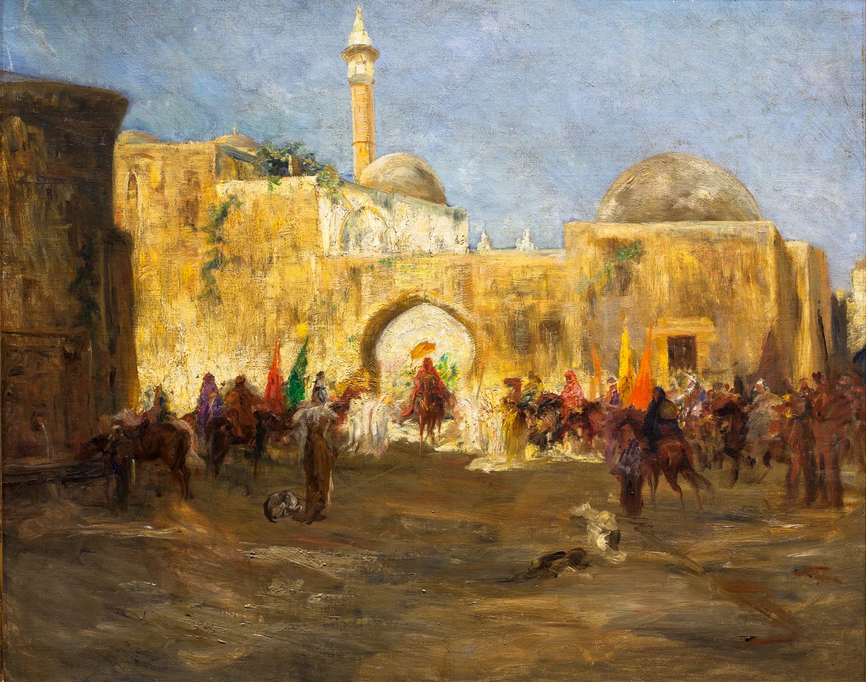 Moskeijasta poistuminen tekijältä Jean Joseph Benjamin Constant
