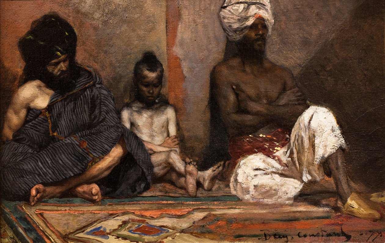 Istuvat arabit tekijältä Jean Joseph Benjamin Constant