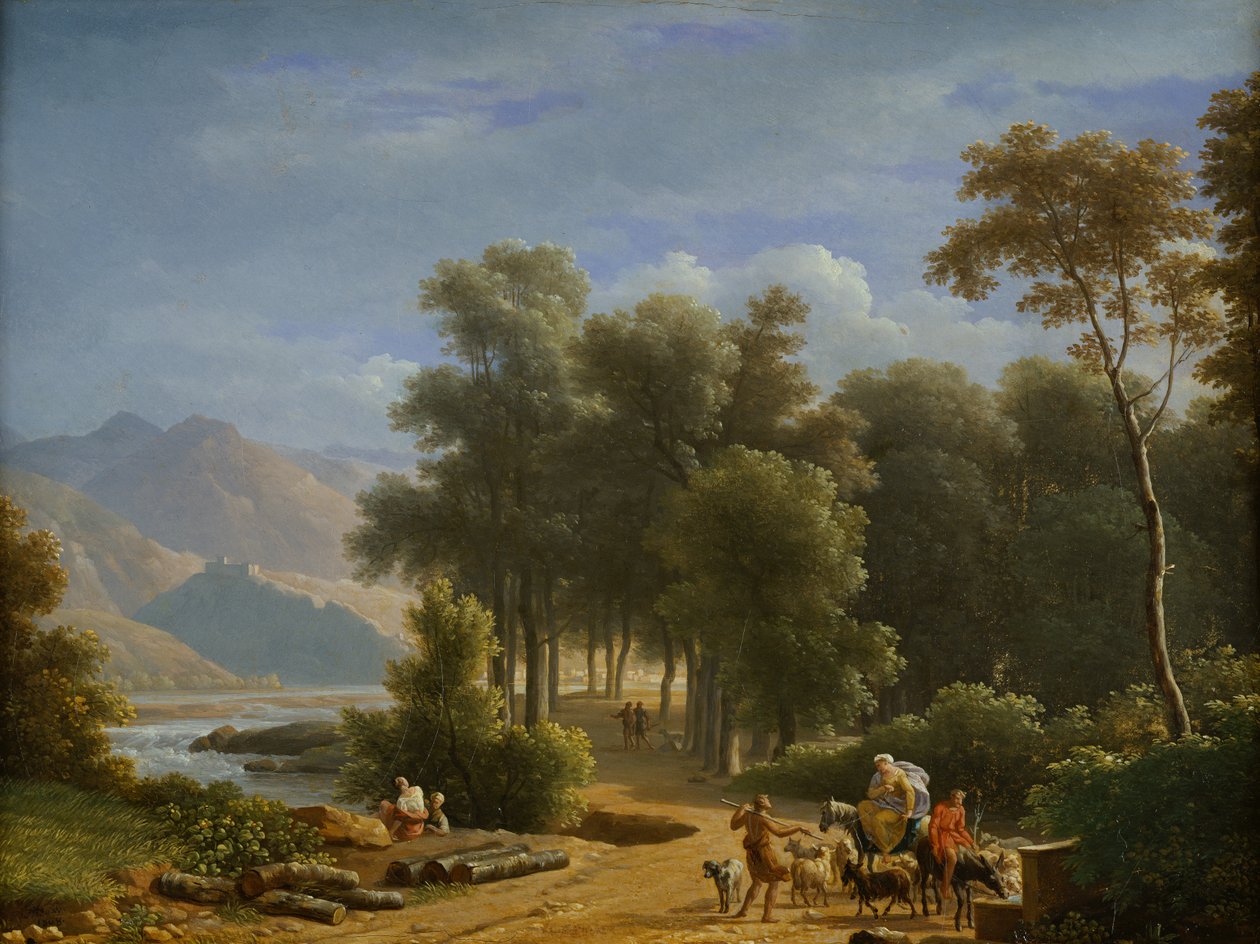 Maisema, 1808 tekijältä Jean Joseph Xavier Bidauld