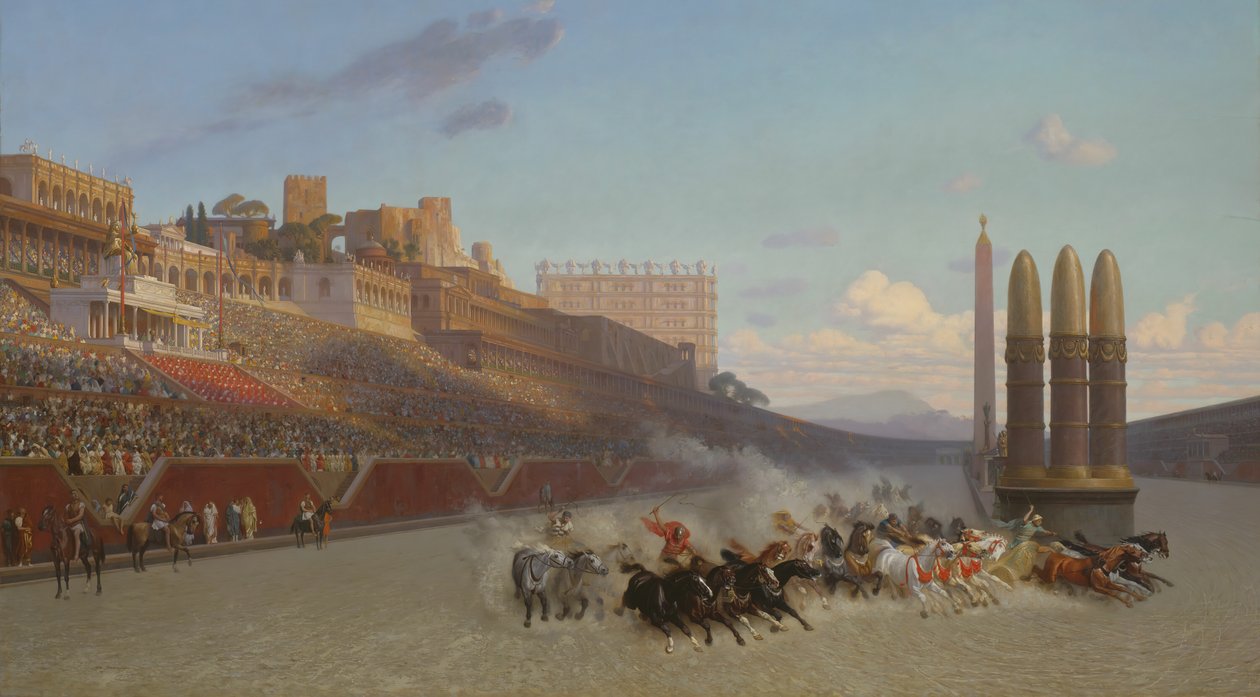 Chariot Race, 1876. tekijältä Jean Leon Gerome