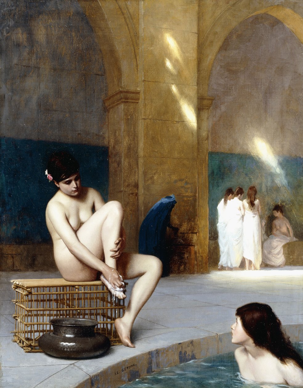 Alaston nainen, n. 1889 tekijältä Jean Leon Gerome