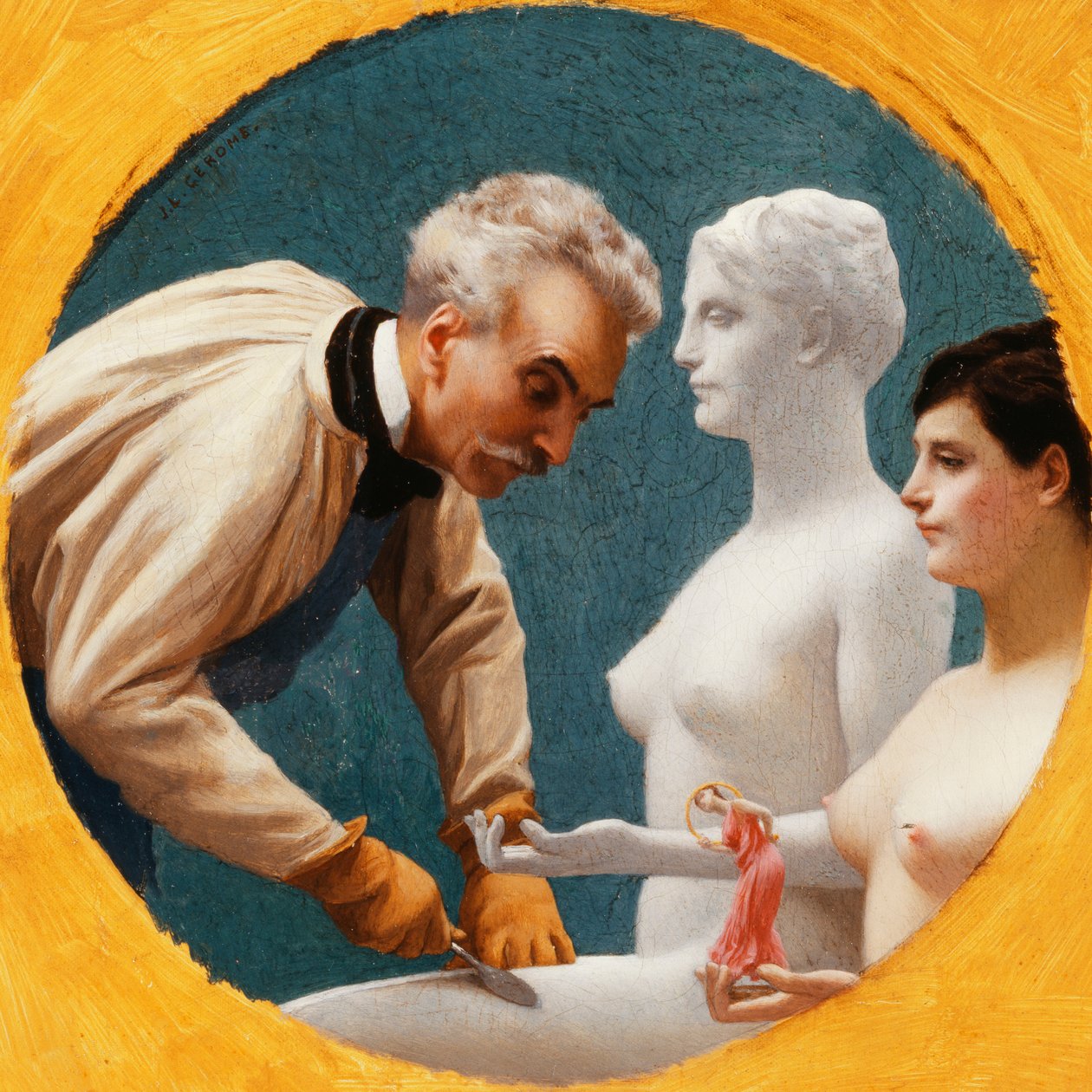 Gerome ja Tanagra, tekijältä Jean Leon Gerome
