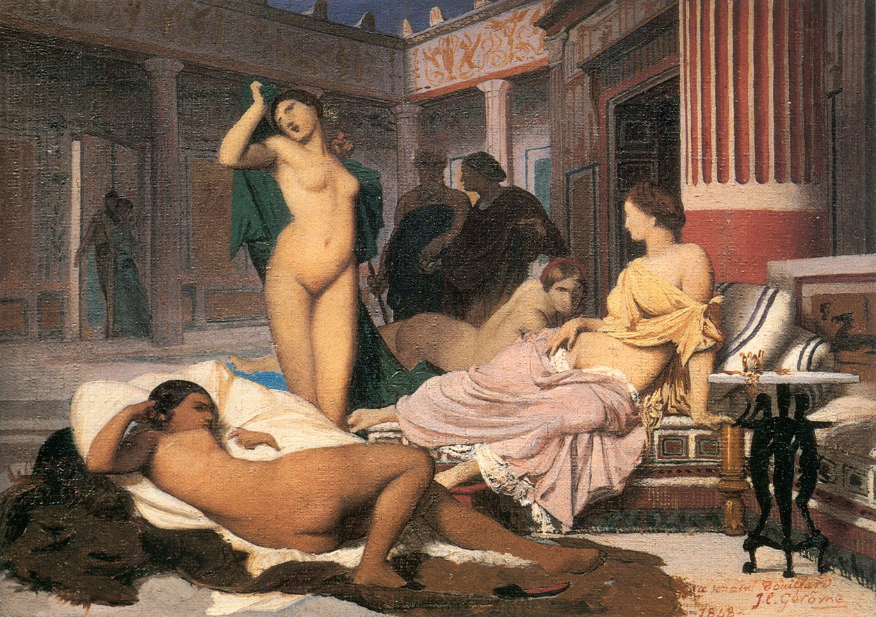 Kreikkalainen sisustusluonnos, 1848. tekijältä Jean Leon Gerome