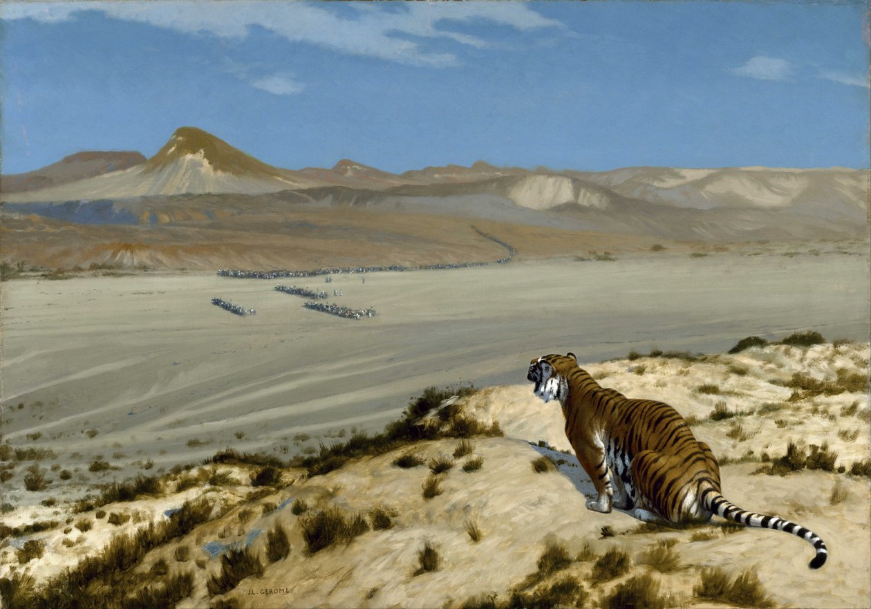 Tiikeri vahdissa tekijältä Jean Leon Gerome