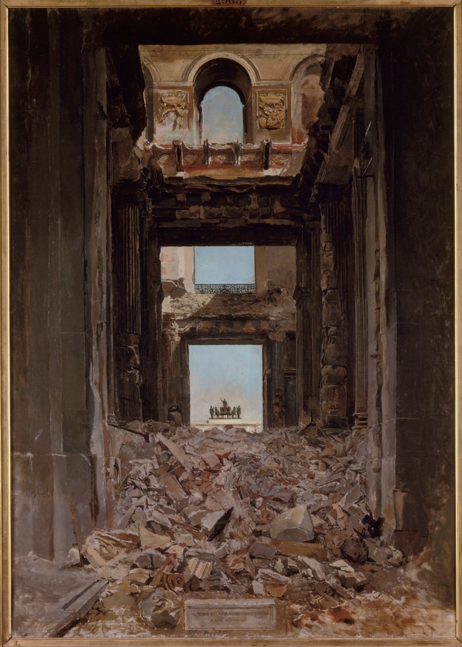 Ranska: Ruines des Tuileries tekijältä Jean Louis Ernest Meissonier