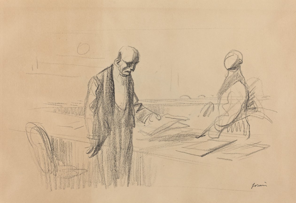 Konferenssissa, c. 1919. tekijältä Jean Louis Forain
